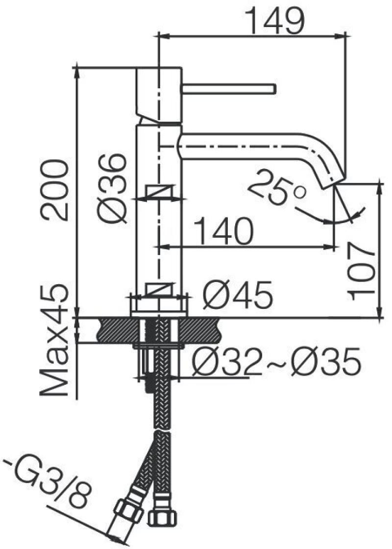 Imex Monza BDM039-1OC Αναμεικτική Μπαταρία Νιπτήρα Χρυσή