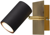 Απλίκα Σποτ Retro Trio Lighting Marley 802400180 Μαύρο-Χρυσό