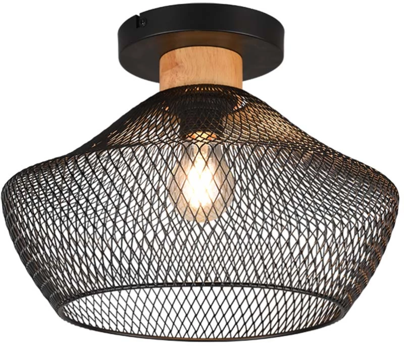 Φωτιστικό Οροφής Vintage Industrial RL Lighting Valeria R61281032 Μαύρο Ματ