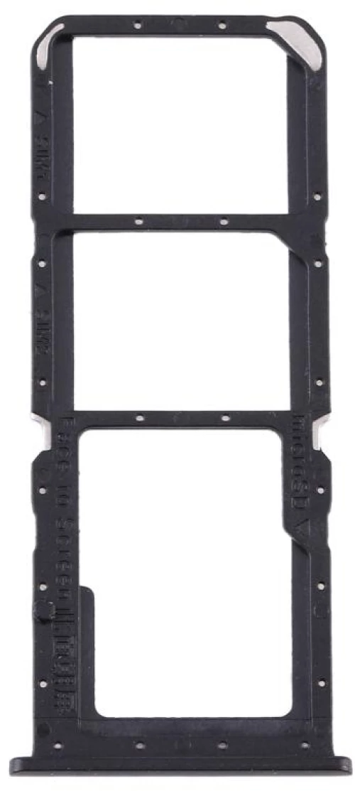 For OPPO A32 / A53 4G / A33 2020 / A53s / A11s PDVM00 SIM Card Tray + SIM Card Tray + Micro SD Card Tray(Black) (OEM)