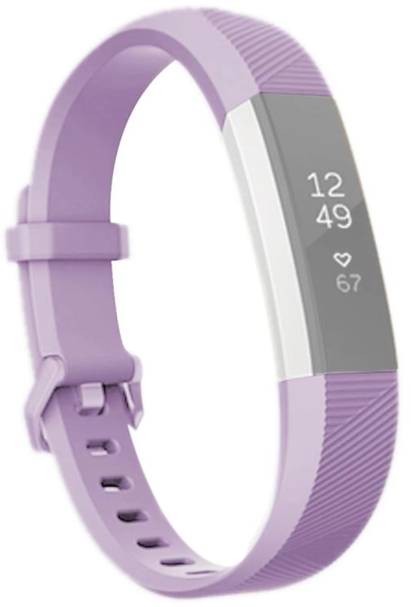For Fitbit Alta Smart Watch Silicone Watchband, Length: about 23.8cm(Light Purple) (OEM)