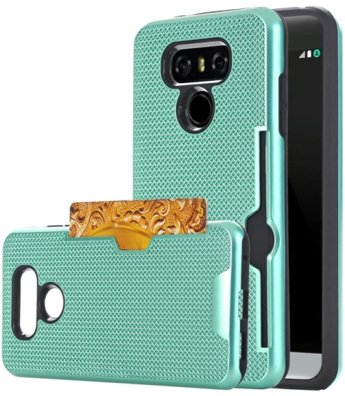 For LG G6 Dream Network Dropproof Protective Back Cover Case with Card Slots (Green) (OEM)