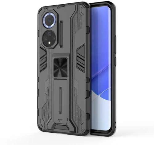 For Huawei nova 9 Supersonic PC + TPU Shock-proof Protective Case with Holder(Black) (OEM)
