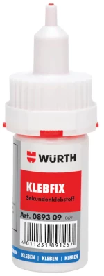 Würth 089309 Κυανοακρυλική Κόλλα Klebfix Ταχείας Δράσης 20g