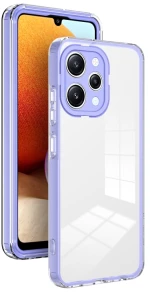 Back Cover 3 in 1 TPU Προστατευτική Θήκη Xiaomi Redmi 12 4G - Clear/ Purple OEM