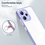 Back Cover 3 in 1 TPU Προστατευτική Θήκη Xiaomi Redmi 12 4G - Clear/ Purple OEM