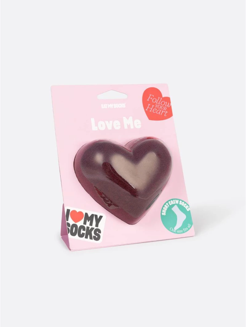 Eat My Socks - Κάλτσες Love Me Red Σκούρο Κόκκινο