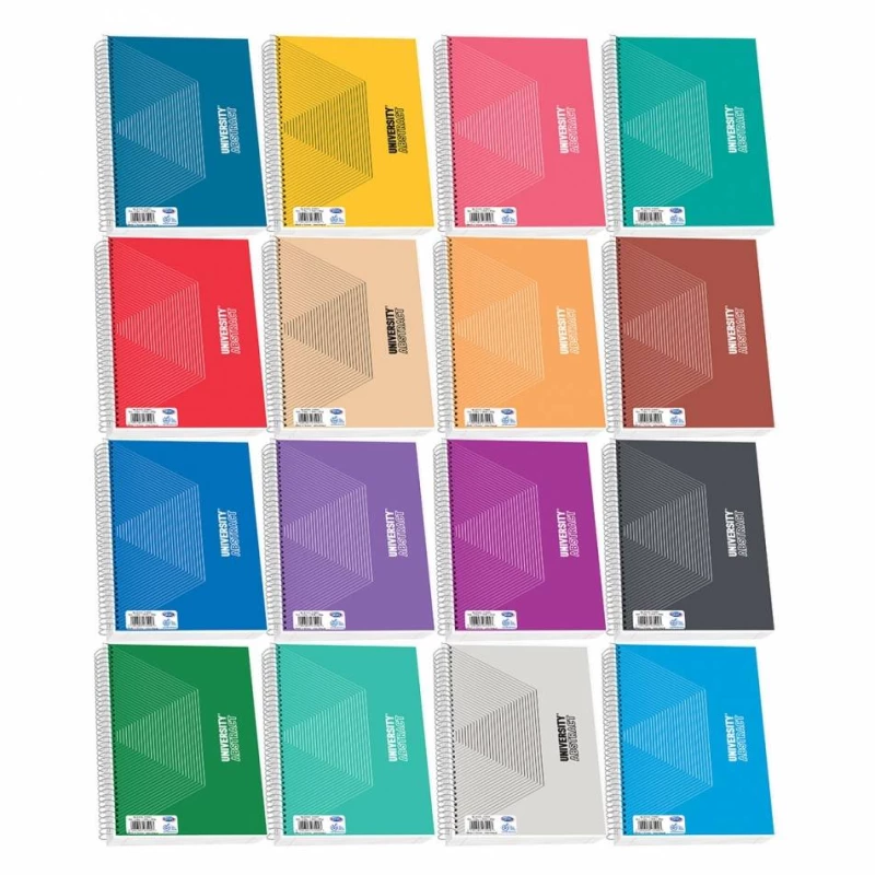 231930 ΤΕΤΡΑΔΙΟ ΣΠΙΡΑΛ UNIVERSITY LAMINATED 17X25ΕΚ 2 ΘΕΜΑΤΩΝ Νο 2582