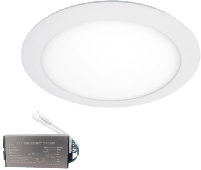 LED ΠΑΝΕΛ ΣΤΡΌΓΓΥΛΟ 10W 6500K IP65+ΚΙΤ ΑΣΦΑΛΕΙΑΣ