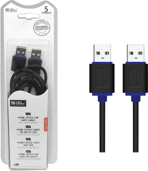 Καλώδιο USB 2.0 - Male/Male - 5m - 097299
