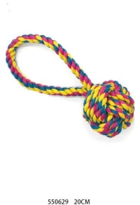 Παιχνίδι σκύλου σχοινί με μπάλα - 20cm - 550629