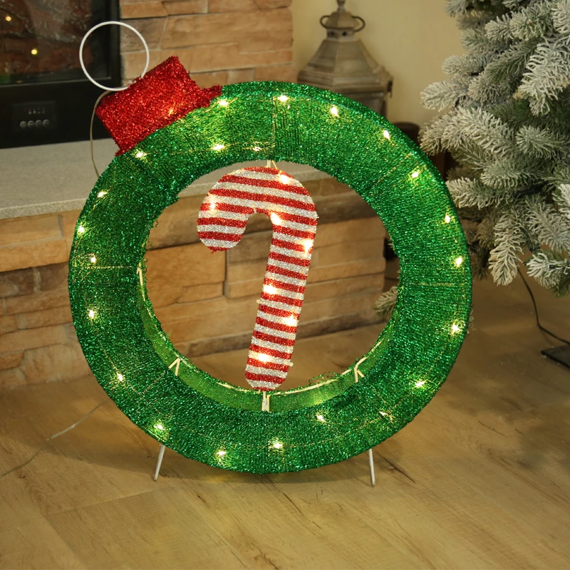 "CHRISTMAS DECOR", 30 LED, IP44, 49x8x63Hcm,3 M+5M ΚΑΛ. ΤΡΟΦ. ΜΕ ΑΝΤΑΠΤ.