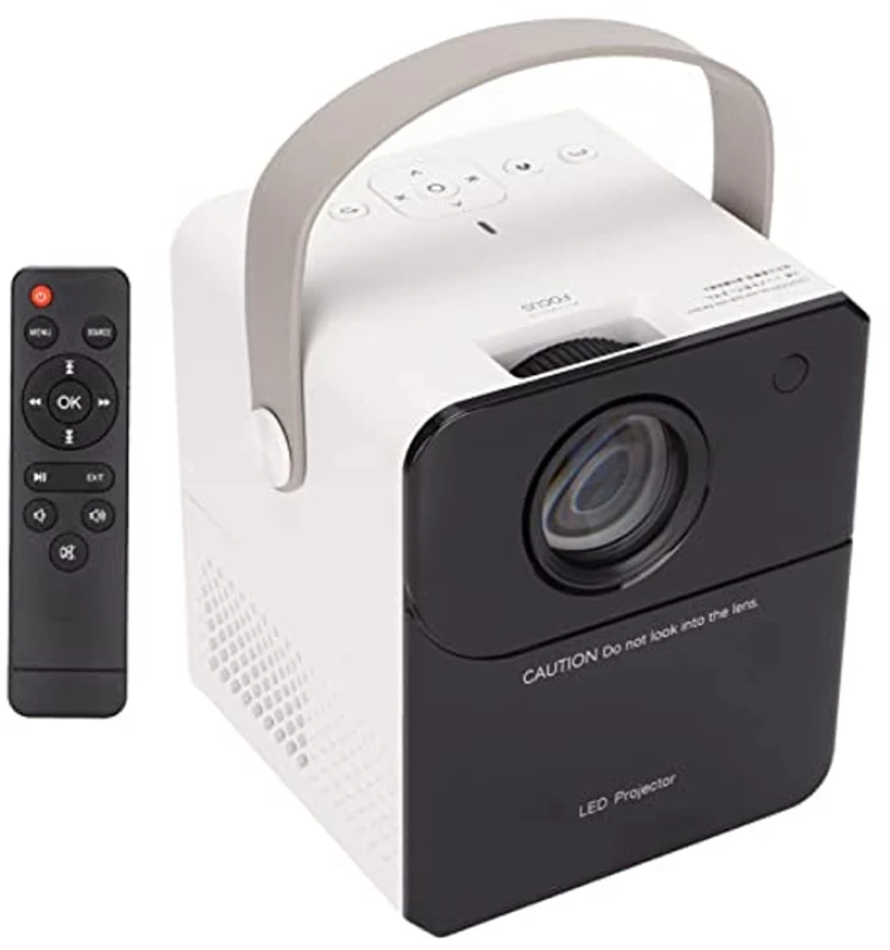 SD M800 Mini Projector Λάμπας LED με Ενσωματωμένα Ηχεία Λευκός