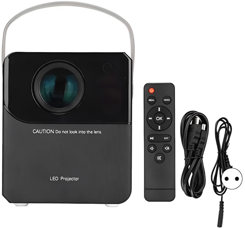 SD M800 Mini Projector Λάμπας LED με Ενσωματωμένα Ηχεία Λευκός