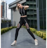 Αθλητικό Κολάν Push Up και Σύσφιξης με Διαφάνεια Lisyana Q-608 Black