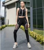 Αθλητικό Κολάν Push Up και Σύσφιξης με Διαφάνεια Lisyana Q-608 Black