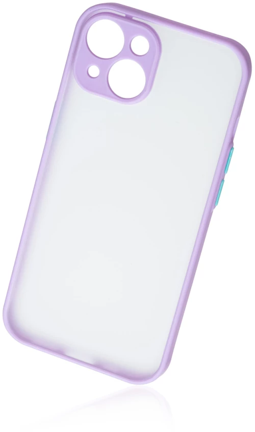 Naxius Case Rubber Frame Purple iPhone 15 Naxius