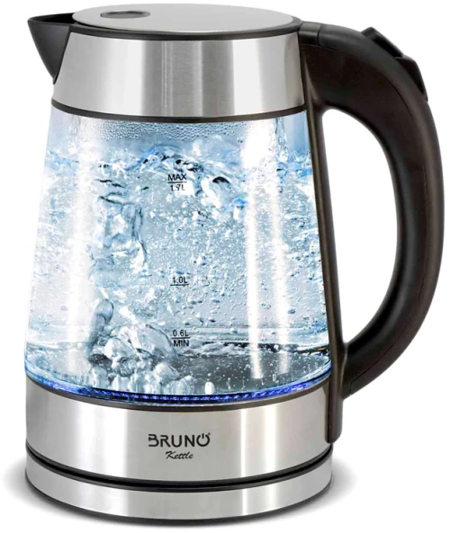 BRUNO βραστήρας νερού BRN-0143 1.7L 2200W γυάλινος-Inox