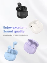 USAMS earphones με θήκη φόρτισης US-YO17  True Wireless  μαύρα