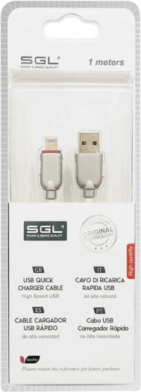 Καλώδιο φόρτισης & data - Lightning - Fast Charge - FA5 - 1m - 099132