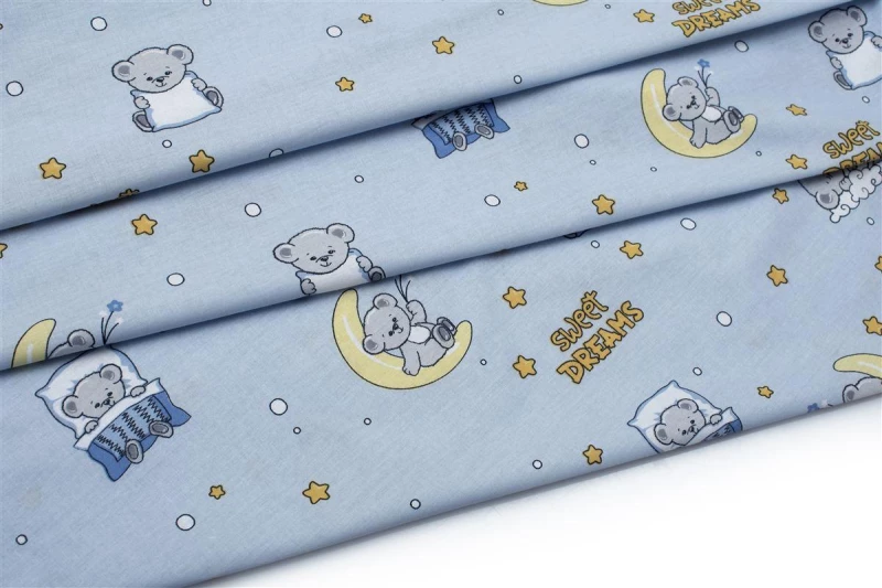 ΠΑΝΑ ΧΑΣΕ bebe Sweet Dreams 551 80X80 Sky Blue 100% Cotton - -
