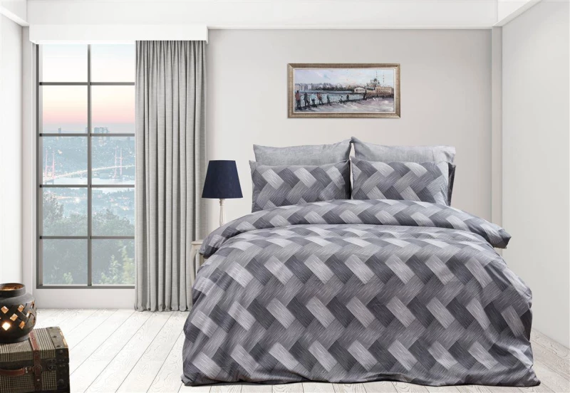 ΣΕΝΤΟΝΙΑ ΕΜΠΡΙΜΕ ΣΕΤ 3 τεμ Αλκμήνη 452 160X240 Grey 70/30 Cott/Pol - -