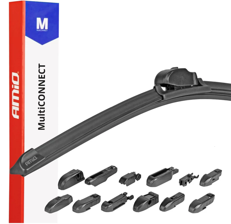 AMIO ΥΑΛΟΚΑΘΑΡΙΣΤΗΡΑΣ MULTICONNECT ΜΕ 12 ΑΝΤΑΠΤΟΡΕΣ 330mm /13'' AMiO - 1 ΤΕΜ. 01188/AM