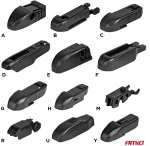 AMIO ΥΑΛΟΚΑΘΑΡΙΣΤΗΡΑΣ MULTICONNECT ΜΕ 12 ΑΝΤΑΠΤΟΡΕΣ 330mm /13'' AMiO - 1 ΤΕΜ. 01188/AM