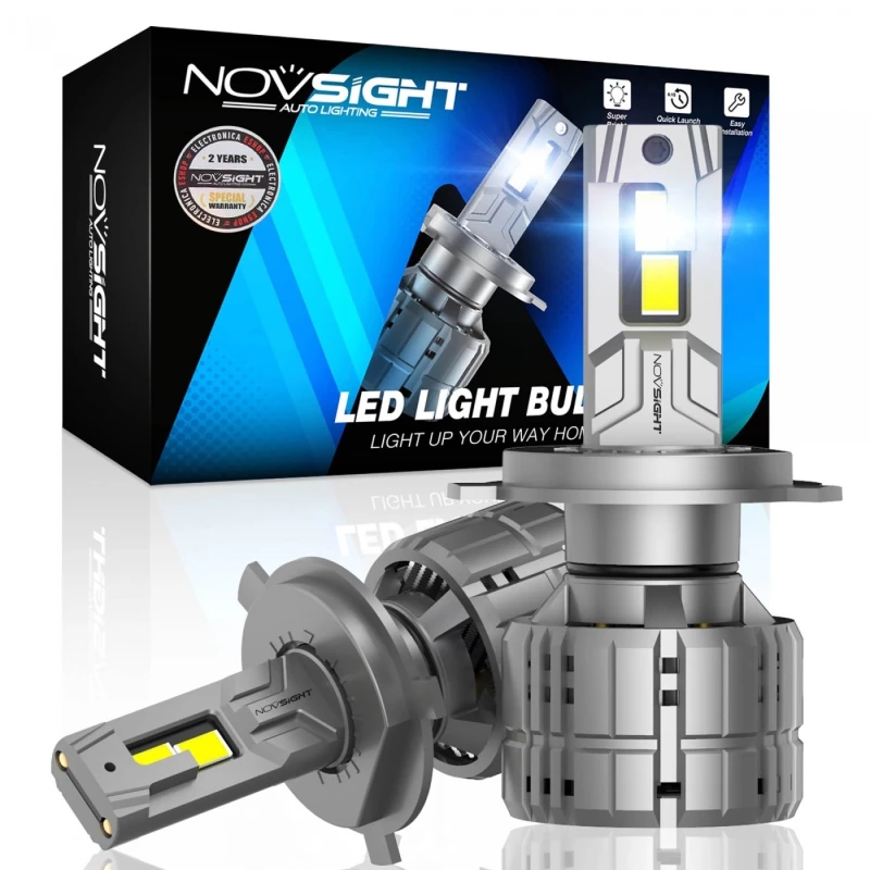 NOVSIGHT H4 LED 12V 200W 40000LM 6500K IP68 A500 N60 2 x 100W