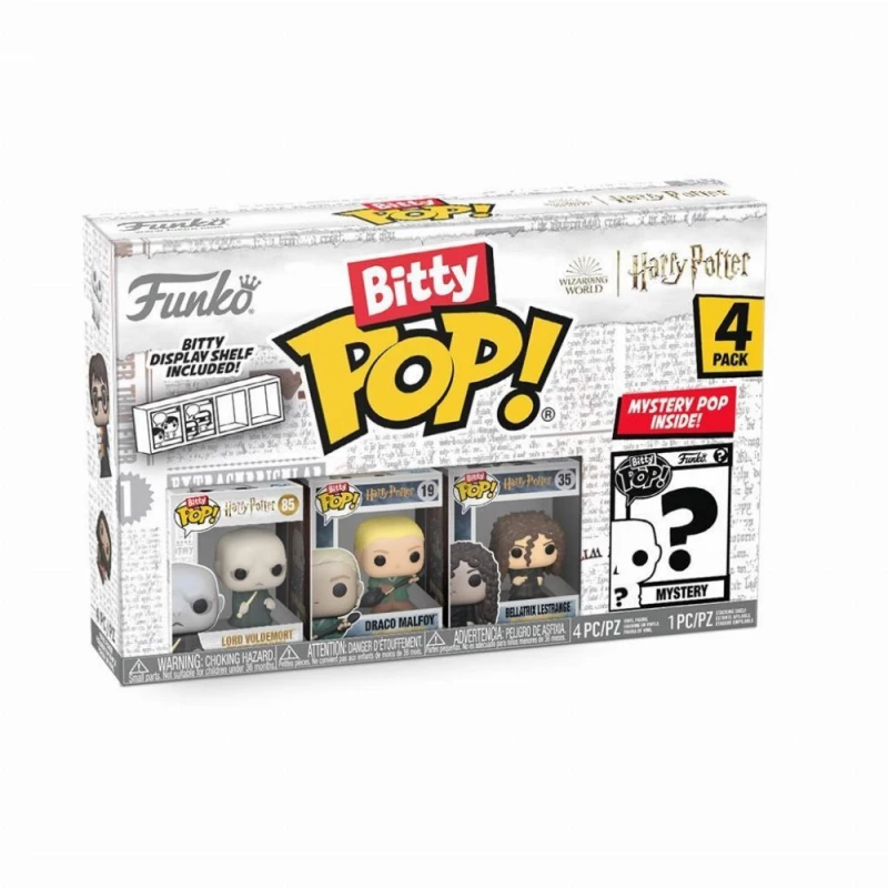 Funko Bitty POP Harry Potter - Lord Voldemort Draco Malfoy Bellatrix Lestrange &amp Chase Mystery 4-Pack Φιγούρες 25cm