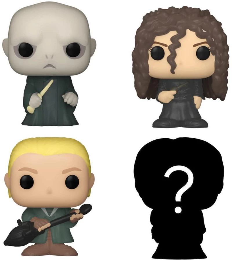 Funko Bitty POP Harry Potter - Lord Voldemort Draco Malfoy Bellatrix Lestrange &amp Chase Mystery 4-Pack Φιγούρες 25cm