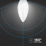 V-TAC Λάμπα LED E14 Κερί SMD 4.5W φυσικό λευκό 4000K