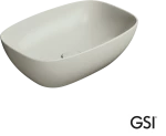 GSI Nubes Επιτραπέζιος Νιπτήρας Πορσελάνης 50x35εκ Cenere