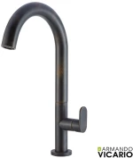 Armando Vicario SLIM Μπαταρία Νιπτήρος υψηλή με βαλβίδα clic-clac Rusty Black