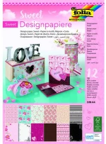 384707 ΜΠΛΟΚ ΧΑΡΤΙΑ GLITTER A4, 12 ΤΜΧ 165 ΓΡ, SWEET