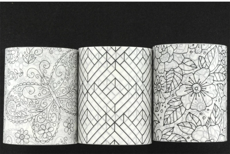 312686 Κορδέλα washi tape 3 ρολά 5 εκ. x 5 μ.