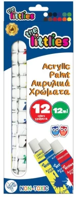 390405 ΑΚΡΥΛΙΚΑ ΧΡΩΜΑΤΑ THE LITTLIES 12ML 12 ΧΡΩΜΑΤΑ ΣΕΤ 6 ΤMX (ΣΕΤ 6 ΤΕΜΑΧΙΩΝ)