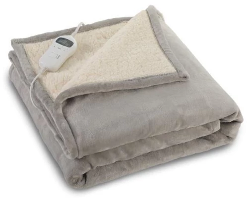395098 ΗΛΕΚΤΡΙΚΗ ΚΟΥΒΕΡΤΑ FLEECE 180*130CM, 10 ΡΥΘΜΙΣΕΙΣ ΘΕΡΜΟΚΡΑΣΙΑΣ, LED ΟΘΟΝΗ, ΧΡΟΝΟΔΙΑΚΟΠΤΗΣ 1-10H, ΠΛΕΝΟΜΕΝΗ, 120W
