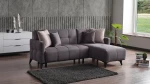 Γωνιακός Καναπές Lucky Anthracite - ALZLCKC152441