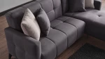 Γωνιακός Καναπές Lucky Anthracite - ALZLCKC152441