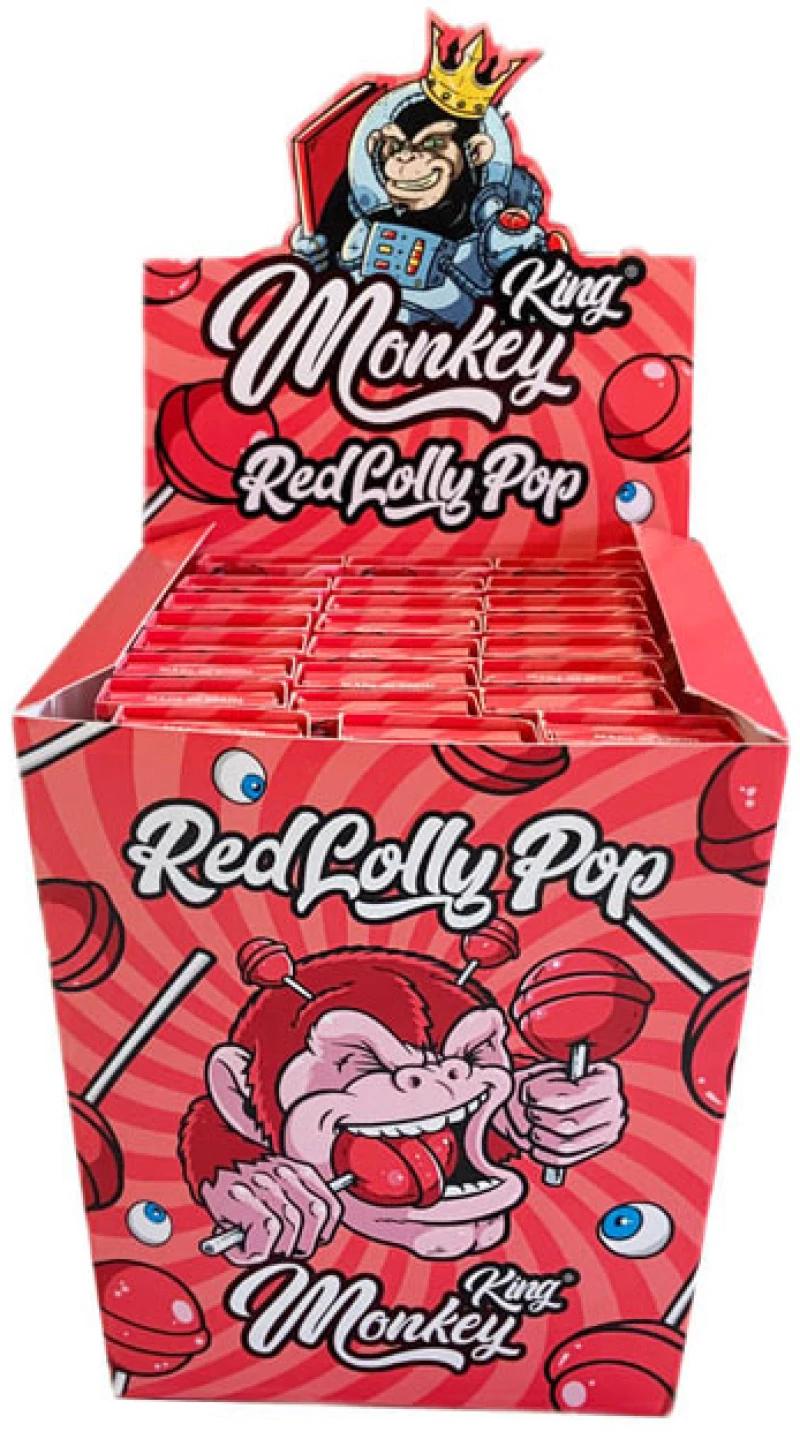 Monkey King Χαρτάκια Lollypop  - King Size Slim με Τζιβάνα 32φ.
