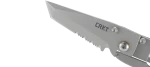 Σουγιάς   K.I.S.S.  W Triple  Point Serrations 57.18 mm Crkt Κωδ.  5510 Silver