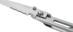 Σουγιάς   K.I.S.S.  W Triple  Point Serrations 57.18 mm Crkt Κωδ.  5510 Silver