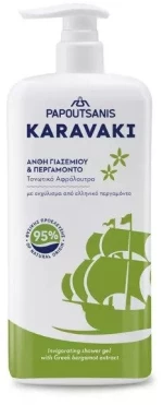 Papoutsanis Karavaki Άνθη Γιασεμιού & Περγαμόντο Αφρόλουτρο 750ml