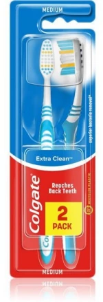 Colgate Extra Clean Τoothbrush 1+1