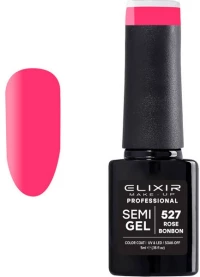 Elixir Professional Semi Gel Ημιμόνιμο Βερνίκι Νυχιών 5ml - 527 Rose Bonbon