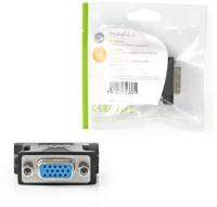 Nedis Ccgp32902bk dvi - vga Adapter dvi-d 24+1-pin Male - vga Female Black