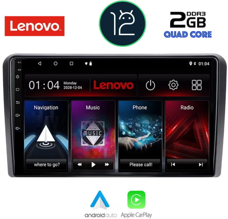 LENOVO LVB 4003_CPA (9inc) MULTIMEDIA TABLET OEM AUDI A3 mod. 2003-2012