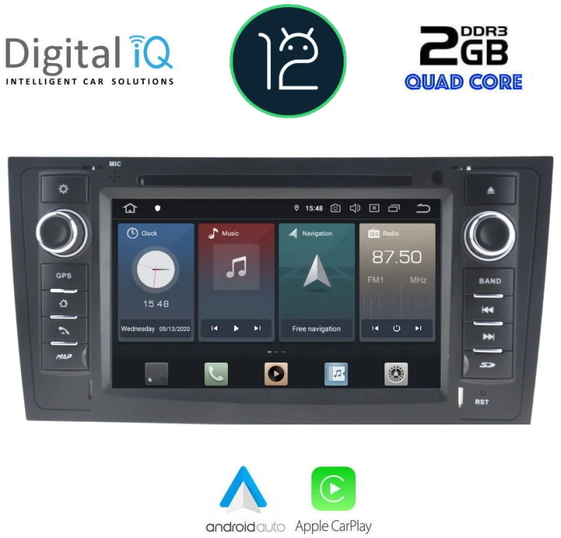 DIGITAL IQ X480_CPA (7'' DVD) MULTIMEDIA OEM AUDI A6 mod. 1998-2005