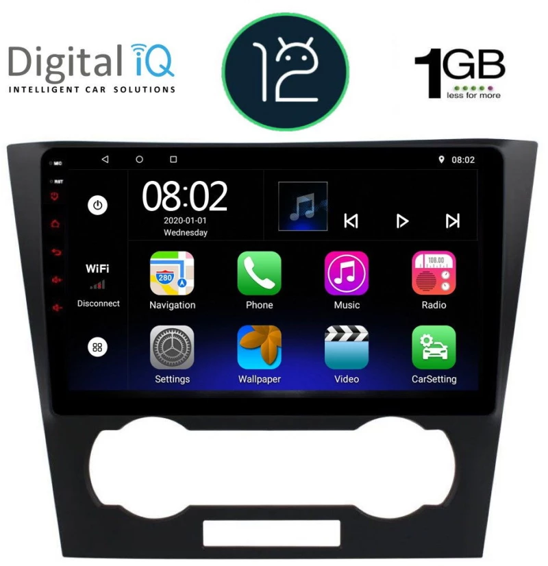 DIGITAL IQ RTA 1073_GPS (9inc) MULTIMEDIA TABLET OEM CHEVROLET EPICA mod. 2006-2011